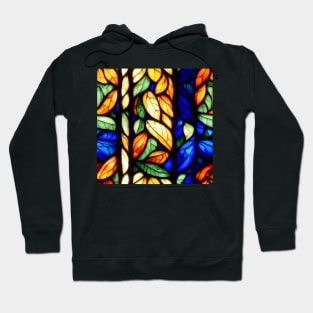 Stained glass colorful pattern, model 6 Hoodie